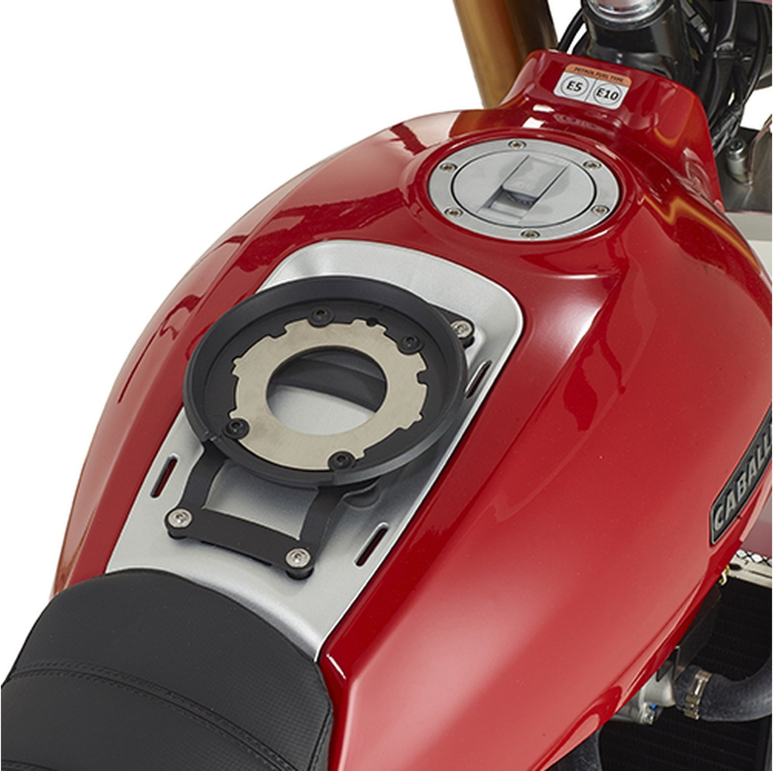 Flange For Fitting The Tanklock Bag - Givi Compatible With Fantic Motor Caballero Scrambler 250 (2018-2023)