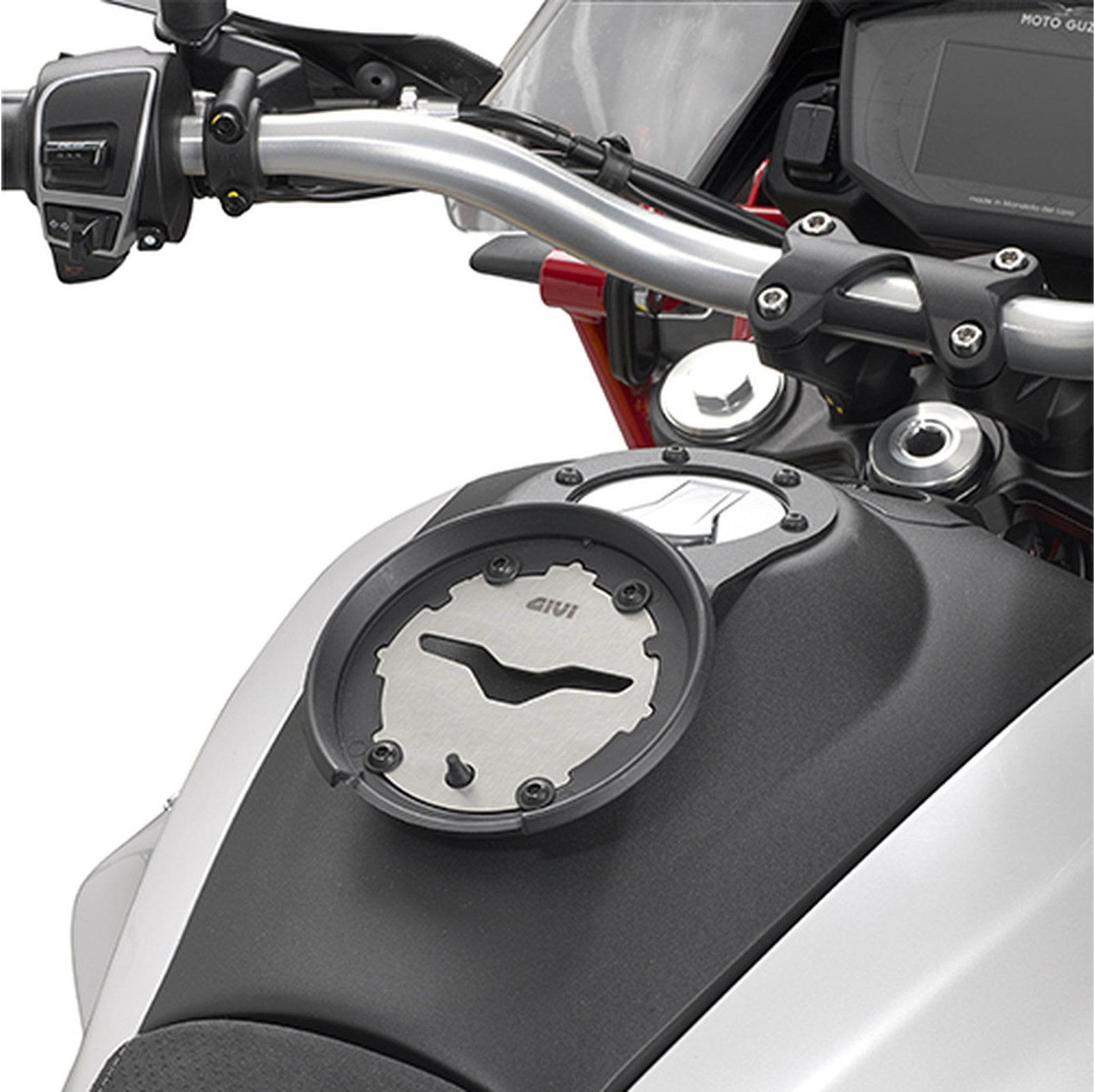 Tanklock Black Tank Bag - 25 Lt Nylon - Givi Compatible With Moto Guzzi V85 Tt (2024)