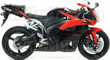 Complete Non-Catalytic Exhaust System With Sound Certification Indy-Race Black Aluminium Carbon - Arrow Special Parts Compatible With Honda Cbr 600 Rr (2009-2012)