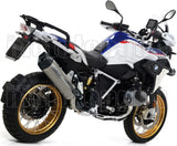 Complete Non-Catalytic Exhaust System With Sound Certification Maxi Race-Tech Full Titanium Carbon - Arrow Special Parts Compatible With Bmw R 1250 Gs Adventure (2019-2024)