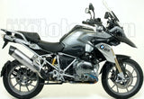 Exhaust Tip With Noise Certification Maxi Race-Tech Aluminium Carbon - Arrow Special Parts Compatible With Bmw R 1200 Gs (2013-2018)