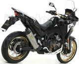 Complete Non-Catalytic Exhaust System With Sound Certification Maxi Race-Tech Aluminium Carbon - Arrow Special Parts Compatible With Honda Crf 1100 L Africa Twin Adventure Sports (2020-2023)