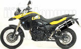 Complete Non-Catalytic Exhaust System With Sound Certification Maxi Race-Tech Black Aluminium Carbon - Arrow Special Parts Compatible With Bmw F 800 Gs (2008-2016)