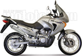 Exhaust Tip Without Sound Certification Paris Dacar Stainless Steel Stainless Steel - Arrow Special Parts Compatible With Honda Xl 600 V Transalp (1987-1997)