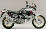 Complete Non-Catalytic Exhaust System With Sound Certification Paris Dacar Stainless Steel Stainless Steel - Arrow Special Parts Compatible With Honda Xrv 750 Africa Twin (1993-1995)