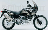 Complete Non-Catalytic Exhaust System With Sound Certification Paris Dacar Stainless Steel Stainless Steel - Arrow Special Parts Compatible With Honda Xrv 750 Africa Twin (1996-2004)