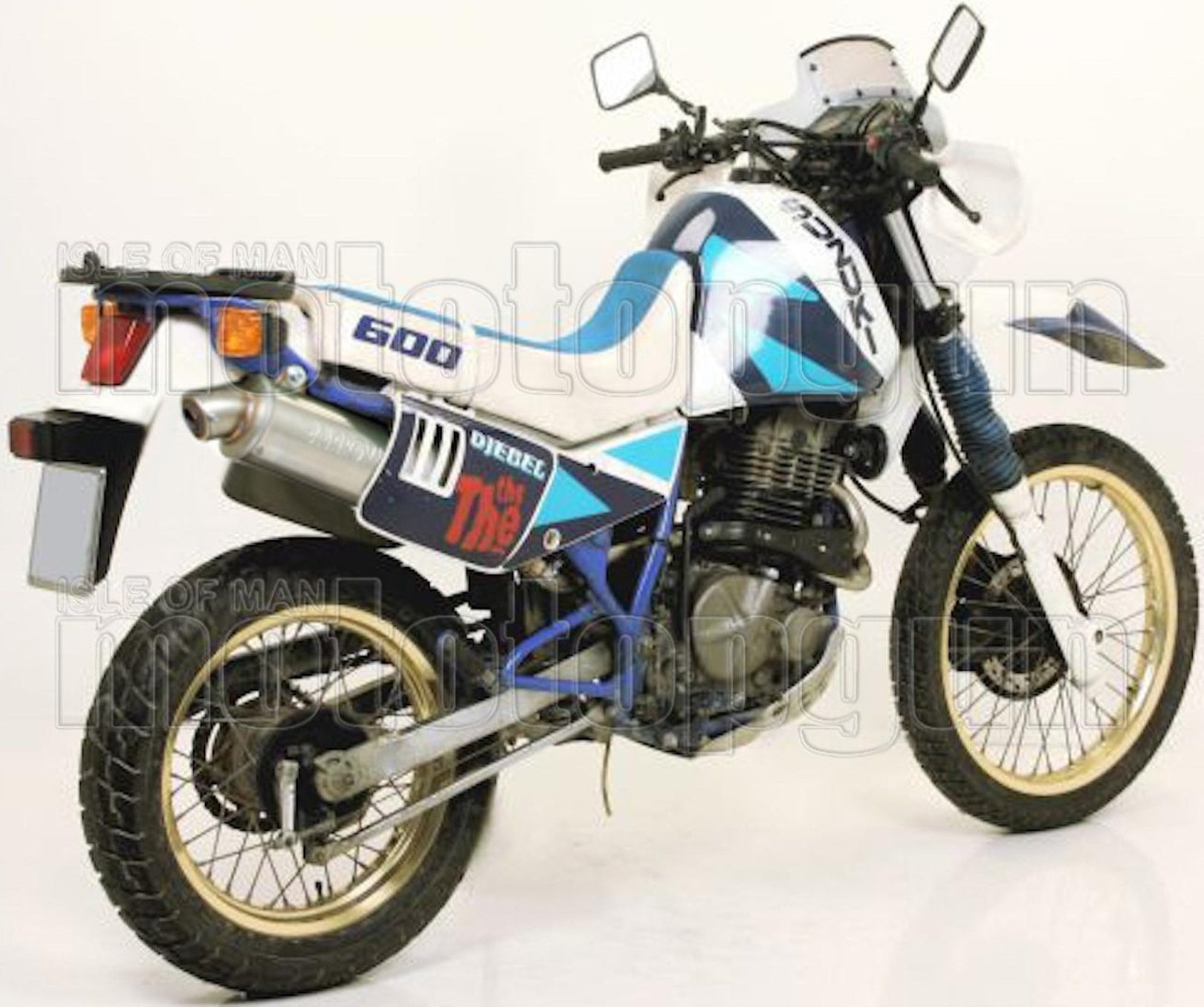 Complete Non-Catalytic Exhaust System With Sound Certification Paris Dacar Stainless Steel Stainless Steel - Arrow Special Parts Compatible With Suzuki Dr 600 S (1985-1990)