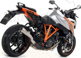 Non-Catalytic Exhaust Tip With Sound Certification Pro-Race Titanium Titanium - Arrow Special Parts Compatible With Ktm 1290 Superduke Gt (2017-2024)