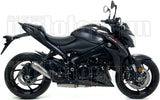 Complete Non-Catalytic Exhaust System With Sound Certification Pro-Race Nichrom Stainless Steel - Arrow Special Parts Compatible With Suzuki Katana 1000 (2019-2020)