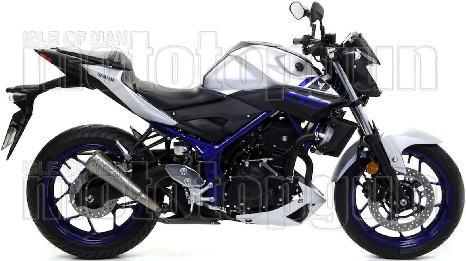 Exhaust Tip With Noise Certification Pro-Race Nichrom Stainless Steel - Arrow Special Parts Compatible With Yamaha Mt-03 (2016-2017)