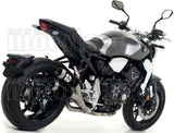 Exhaust Tip With Noise Certification Pro-Race Black Nichrom Stainless Steel - Arrow Special Parts Compatible With Honda Cb 1000 R (2018-2024)