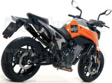 Non-Catalytic Exhaust Tip With Sound Certification Pro-Race Black Nichrom Stainless Steel - Arrow Special Parts Compatible With Ktm 790 Duke (2023)