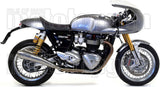 Dual Exhaust System With Sound Certification Pro-Racing Nichrom Stainless Steel - Arrow Special Parts Compatible With Triumph Thruxton 1200 (2016-2020)