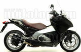 Complete Non-Catalytic Exhaust System With Sound Certification Race-Tech Black Aluminium Stainless Steel - Arrow Special Parts Compatible With Honda Nc 700 S (2012-2014)