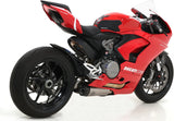 Exhaust Tip Without Sound Certification Works Titanium Carbon - Arrow Special Parts Compatible With Ducati Streetfighter V2 (2022-2024)