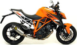 Catalytic Exhaust Tip With Sound Certification Race-Tech Titanium Carbon - Arrow Special Parts Compatible With Ktm 1290 Superduke R (2014-2016)