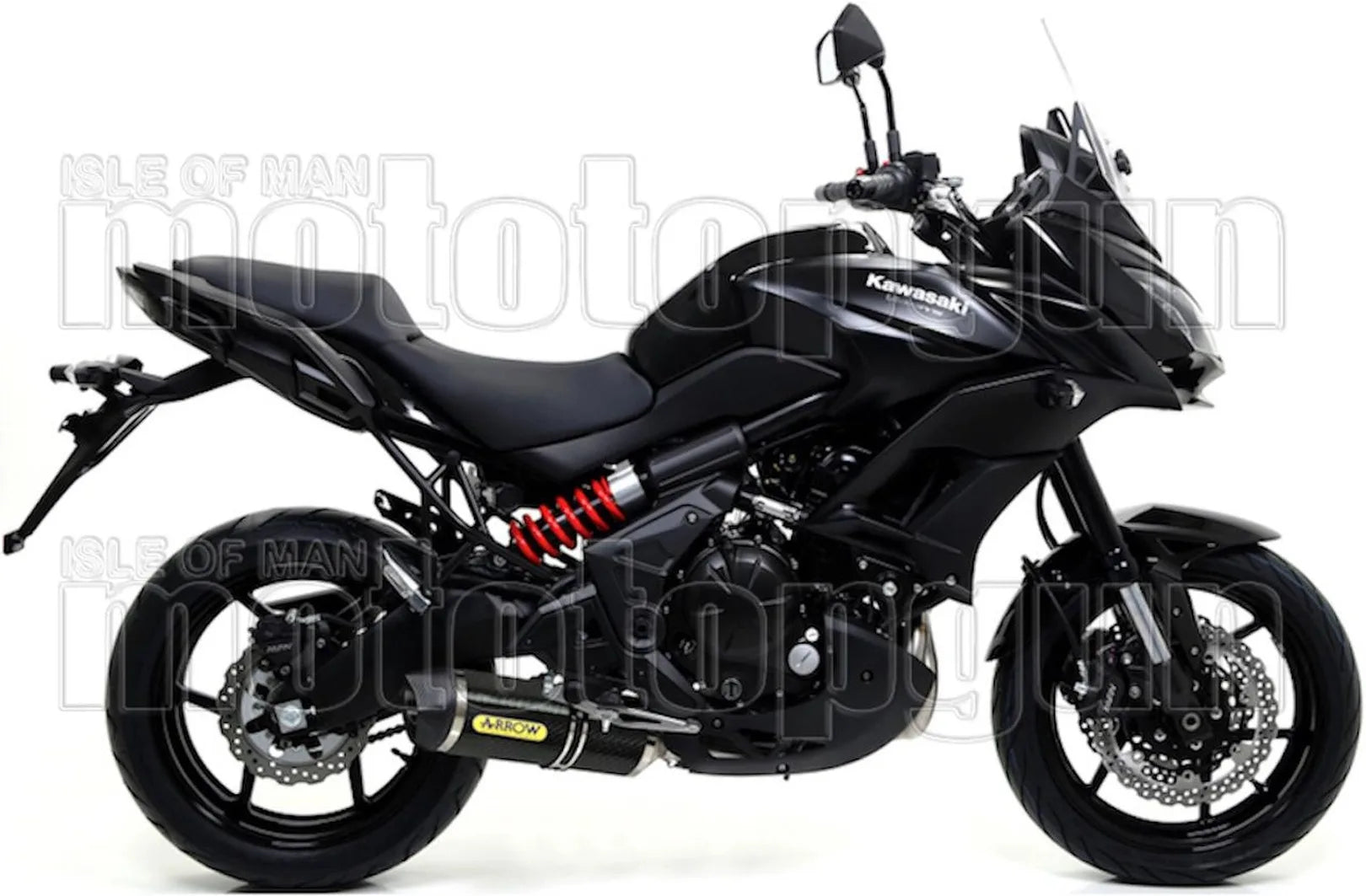 Complete Catalytic Exhaust System With Sound Certification Race-Tech Carbon Carbon - Arrow Special Parts Compatible With Kawasaki Versys 650 (2017-2022)
