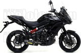 Complete Non-Catalytic Exhaust System With Sound Certification Race-Tech Carbon Carbon - Arrow Special Parts Compatible With Kawasaki Versys 650 (2017-2022)