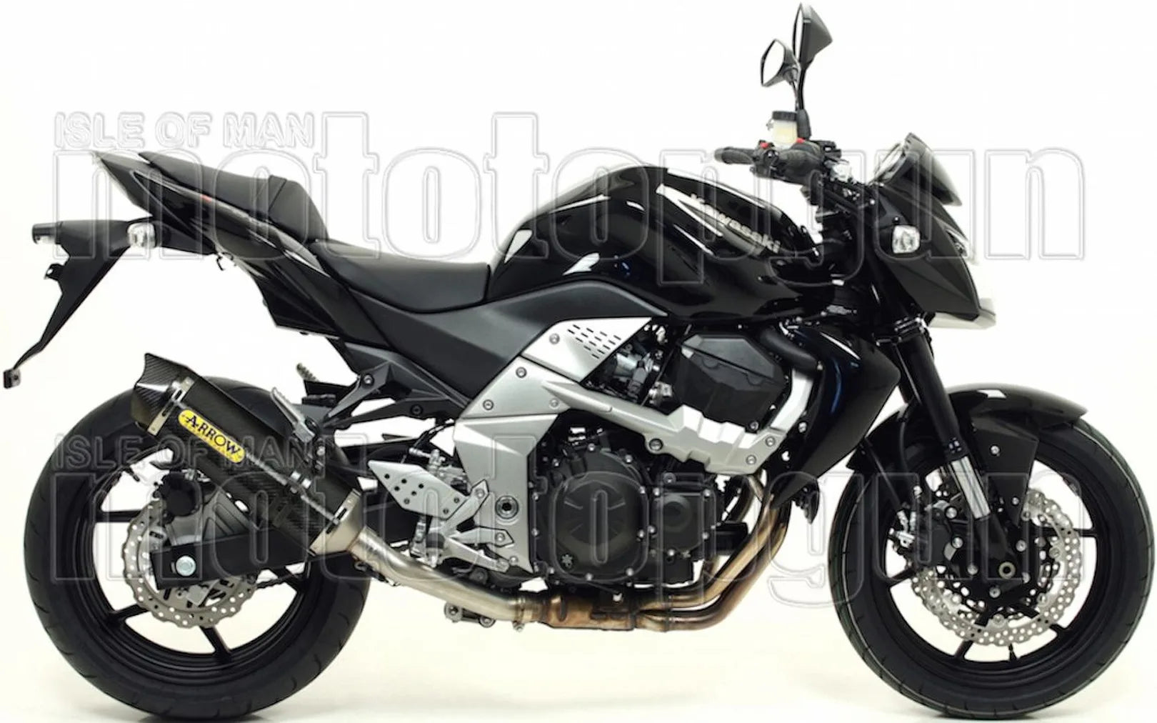 Exhaust Tip With Noise Certification Race-Tech Carbon Carbon - Arrow Special Parts Compatible With Kawasaki Z 750 R (2011-2014)