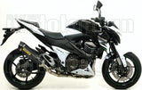 Complete Non-Catalytic Exhaust System With Sound Certification Race-Tech Carbon Carbon - Arrow Special Parts Compatible With Kawasaki Z 800 E (2013-2016)