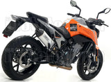 Non-Catalytic Exhaust Tip With Sound Certification Race-Tech Aluminium Carbon - Arrow Special Parts Compatible With Ktm 890 Duke R (2020-2023)