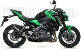 Complete Non-Catalytic Exhaust System With Sound Certification Race-Tech Black Aluminium Carbon - Arrow Special Parts Compatible With Kawasaki Z 900 (2017-2019)