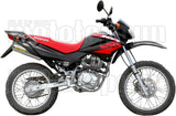 Complete Non-Catalytic Exhaust System With Sound Certification Thunder Aluminium Stainless Steel - Arrow Special Parts Compatible With Honda Xr 125 Sm (2004-2005)
