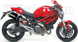 Dual Exhaust System With Sound Certification Thunder Black Aluminium Stainless Steel - Arrow Special Parts Compatible With Ducati Monster 796 (2010-2014)
