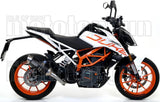 Exhaust Tip With Noise Certification Thunder Black Aluminium Stainless Steel - Arrow Special Parts Compatible With Ktm Rc 390 (2017-2020)
