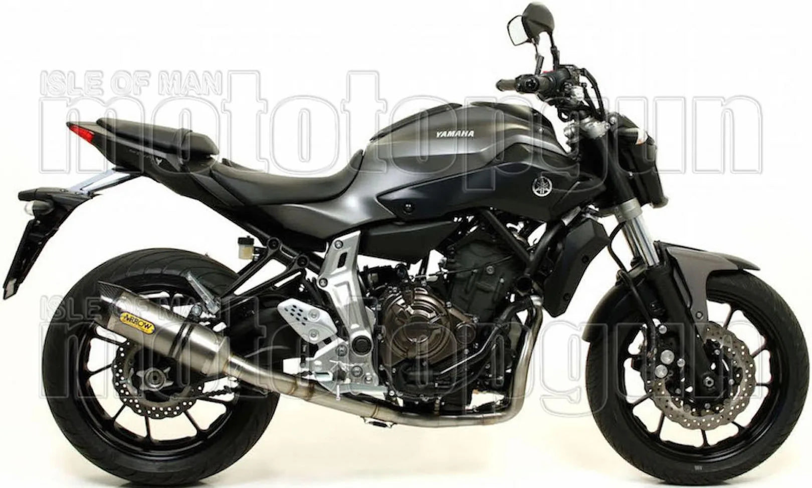 Complete Non-Catalytic Exhaust System With Sound Certification Thunder Titanium Carbon - Arrow Special Parts Compatible With Yamaha Tracer 7 (2021-2024)