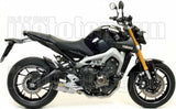 Complete Non-Catalytic Exhaust System With Sound Certification Thunder Titanium Carbon - Arrow Special Parts Compatible With Yamaha Mt-09 Tracer (2015-2020)