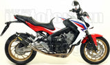 Complete Non-Catalytic Exhaust System With Sound Certification Thunder Carbon Carbon - Arrow Special Parts Compatible With Honda Cb 650 F (2014-2018)