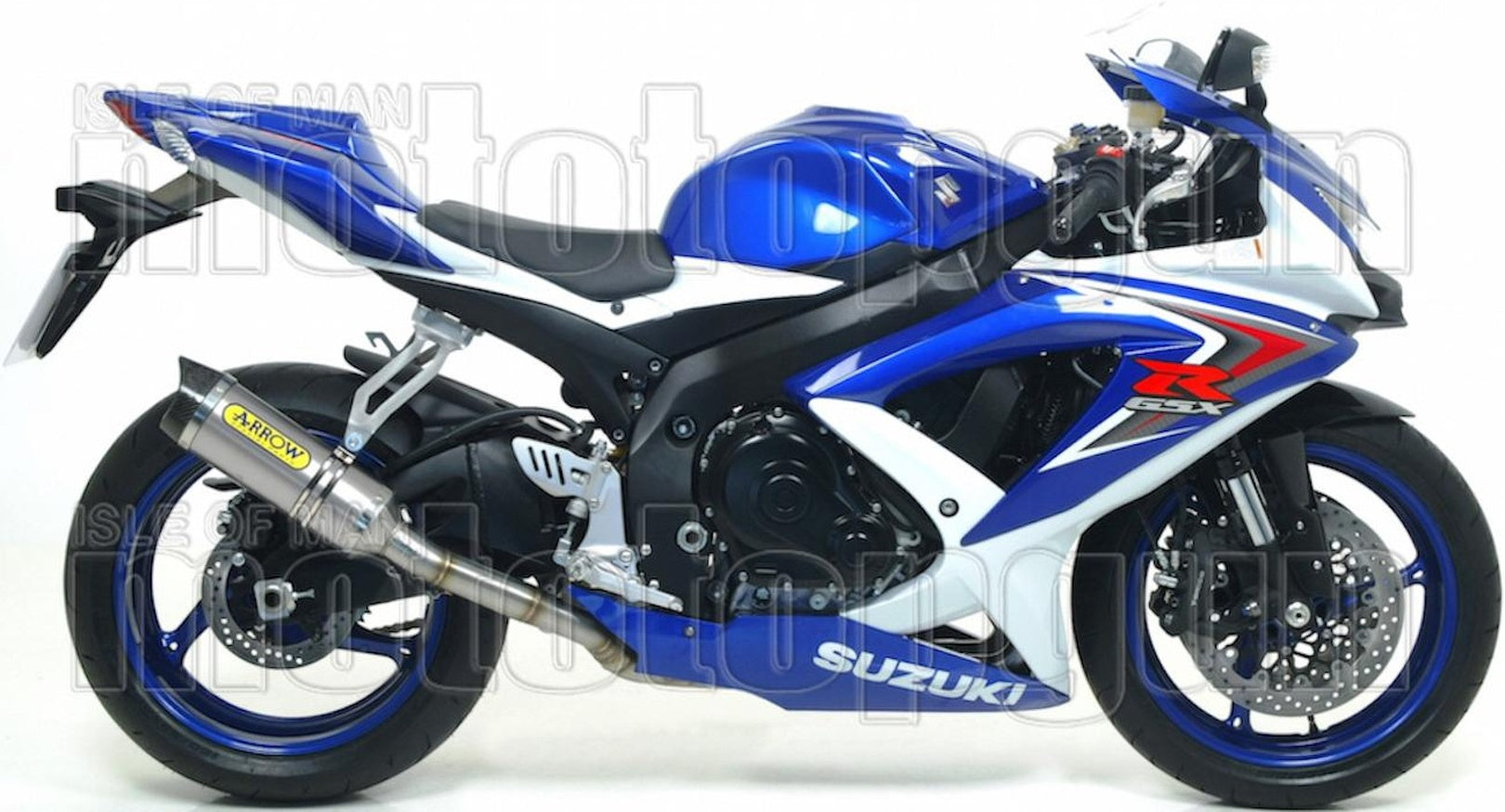 Complete Non-Catalytic Exhaust System With Sound Certification Thunder Aluminium Carbon - Arrow Special Parts Compatible With Suzuki Gsx-R 600 Ie (2008-2010)