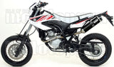 Complete Non-Catalytic Exhaust System With Sound Certification Thunder Black Aluminium Carbon - Arrow Special Parts Compatible With Yamaha Wr 125 R (2009-2016)