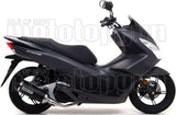 Complete Non-Catalytic Exhaust System With Sound Certification Urban Black Aluminium Stainless Steel Black - Arrow Special Parts Compatible With Honda Pcx 125 (2017)