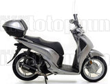 Complete Catalytic Exhaust System With Sound Certification Urban Black Aluminium Stainless Steel Black - Arrow Special Parts Compatible With Honda Sh 125 I (2017-2019)
