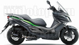 Complete Catalytic Exhaust System With Sound Certification Urban Black Aluminium Stainless Steel Black - Arrow Special Parts Compatible With Kawasaki J 125 (2016)