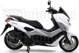 Complete Catalytic Exhaust System With Sound Certification Urban Black Aluminium Stainless Steel Black - Arrow Special Parts Compatible With Yamaha N-Max 125 (2017-2020)