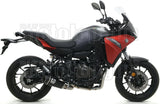 Complete Non-Catalytic Exhaust System With Sound Certification Works Black Nichrom Carbon - Arrow Special Parts Compatible With Yamaha Tracer 700 (2020)