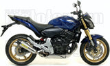Complete Non-Catalytic Exhaust System With Sound Certification X-Kone Nichrom Carbon - Arrow Special Parts Compatible With Honda Cb 600 F Hornet (2007-2013)