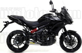 Complete Non-Catalytic Exhaust System With Sound Certification X-Kone Nichrom Carbon - Arrow Special Parts Compatible With Kawasaki Versys 650 (2017-2022)
