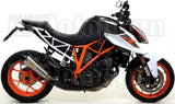 Non-Catalytic Exhaust Tip With Sound Certification X-Kone Nichrom Carbon - Arrow Special Parts Compatible With Ktm 1290 Superduke R (2014-2016)