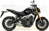 Exhaust Tip With Noise Certification X-Kone Nichrom Carbon - Arrow Special Parts Compatible With Yamaha Mt-09 (2013-2020)