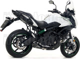 Complete Non-Catalytic Exhaust System With Sound Certification X-Kone Black Nichrom Carbon - Arrow Special Parts Compatible With Kawasaki Versys 650 (2017-2022)