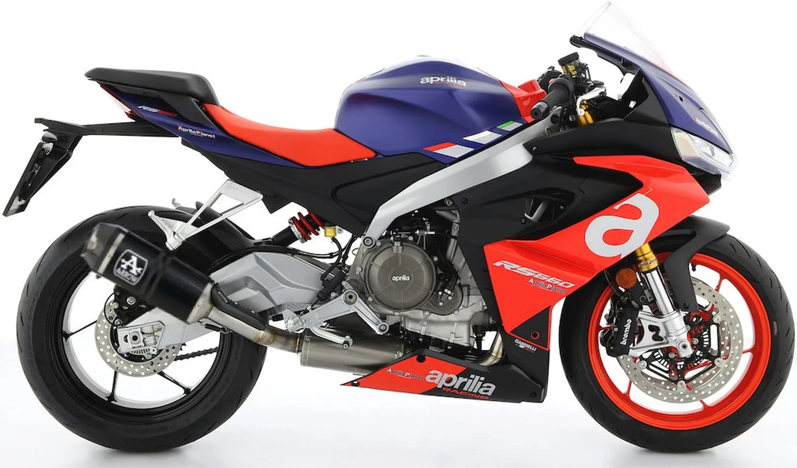 Complete Catalytic Exhaust System With Sound Certification Indy-Race Carbon Carbon - Arrow Special Parts Compatible With Aprilia Tuono 660 (2021-2024)