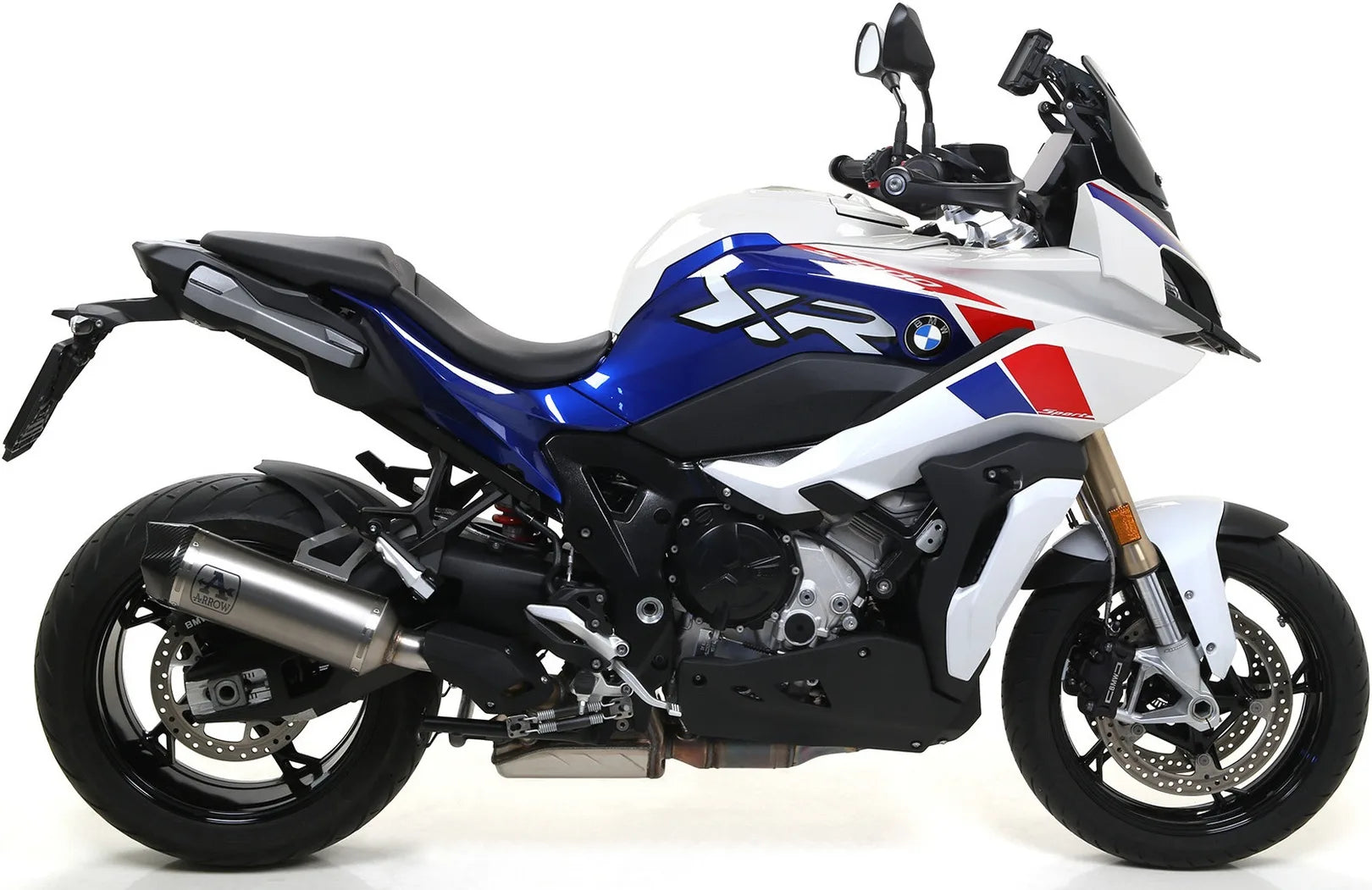 Complete Non-Catalytic Exhaust System With Sound Certification Race-Tech Titanium Carbon - Arrow Special Parts Compatible With Bmw S 1000 Xr (2020-2023)