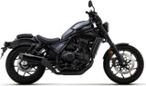 Exhaust Tip With Noise Certification Rebel Black Aluminium Carbon - Arrow Special Parts Compatible With Honda Cmx 1100 Rebel (2021-2024)