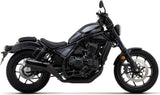 Exhaust Tip With Noise Certification Rebel Black Aluminium Black Aluminium - Arrow Special Parts Compatible With Honda Cmx 1100 Rebel (2021-2024)