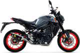 Complete Catalytic Exhaust System With Sound Certification Thunder Black Aluminium Carbon - Arrow Special Parts Compatible With Yamaha Mt-09 (2021-2023)
