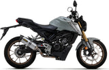 Complete Non-Catalytic Exhaust System With Sound Certification Thunder Aluminium Carbon - Arrow Special Parts Compatible With Honda Cb 125 R (2021-2024)